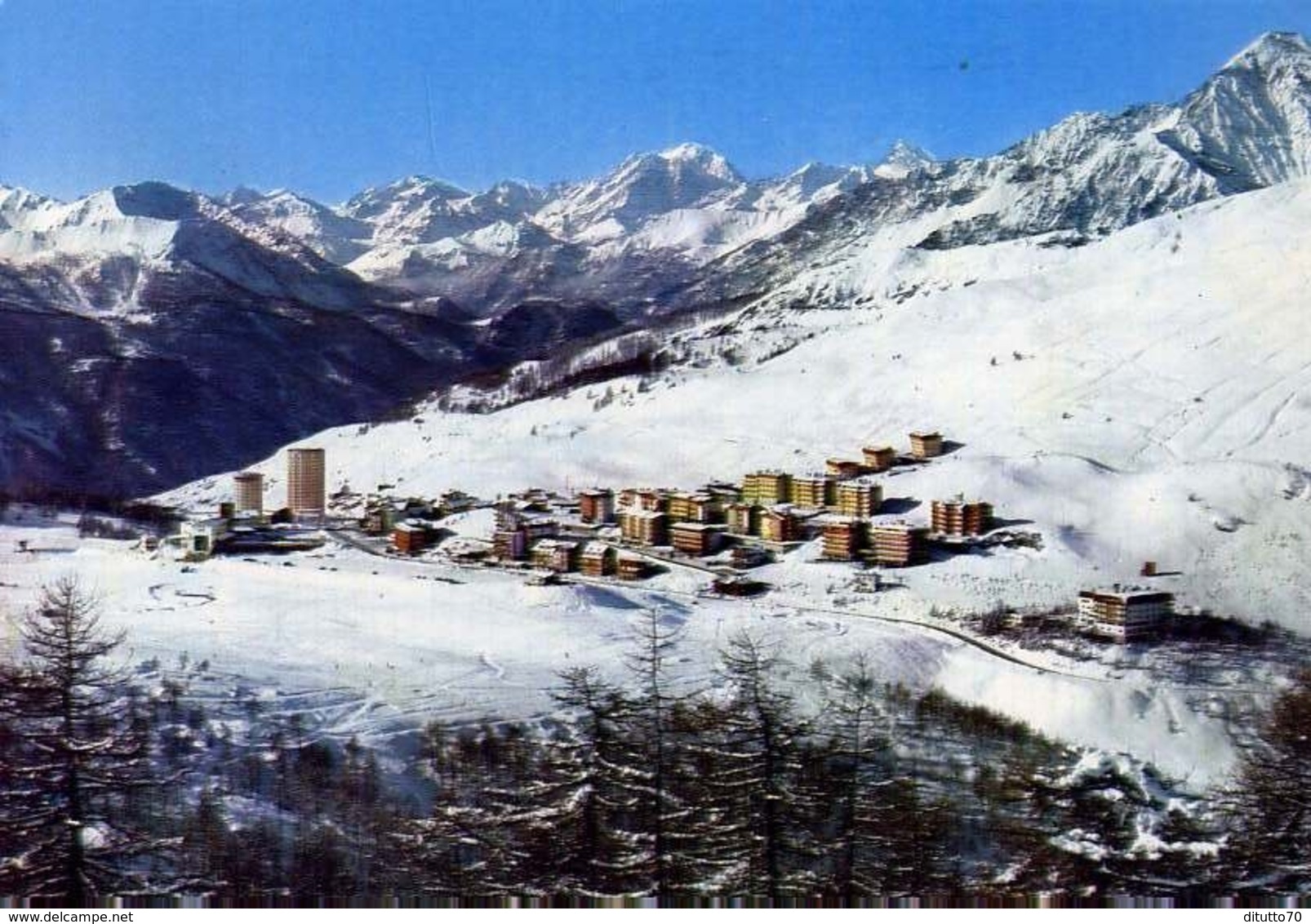 Sestriere - Panorama Dalla Banchetta - Formato Grande Viaggiata Mancante Di Affrancatura – E 14 - Mole Antonelliana