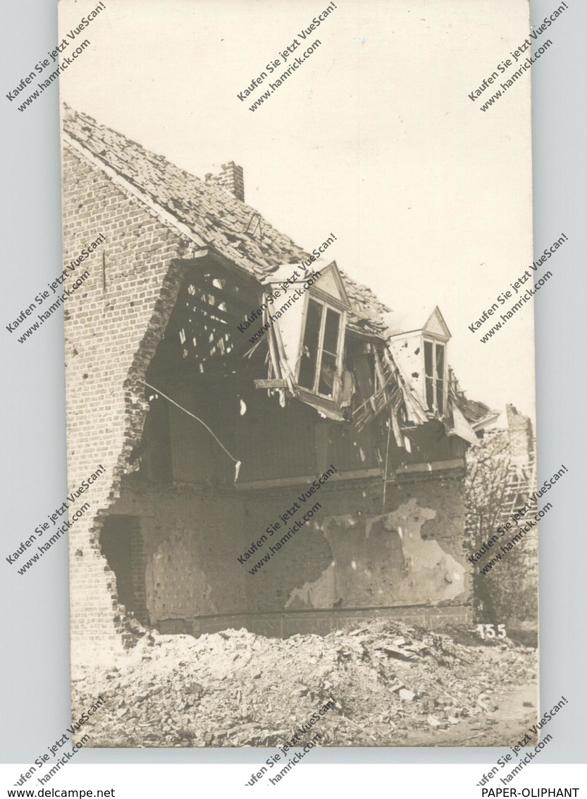 B 8940 WERVIK - GELUWE, 1. Weltkrieg, Zerstörunge, Photo-AK, 1916 - Wervik