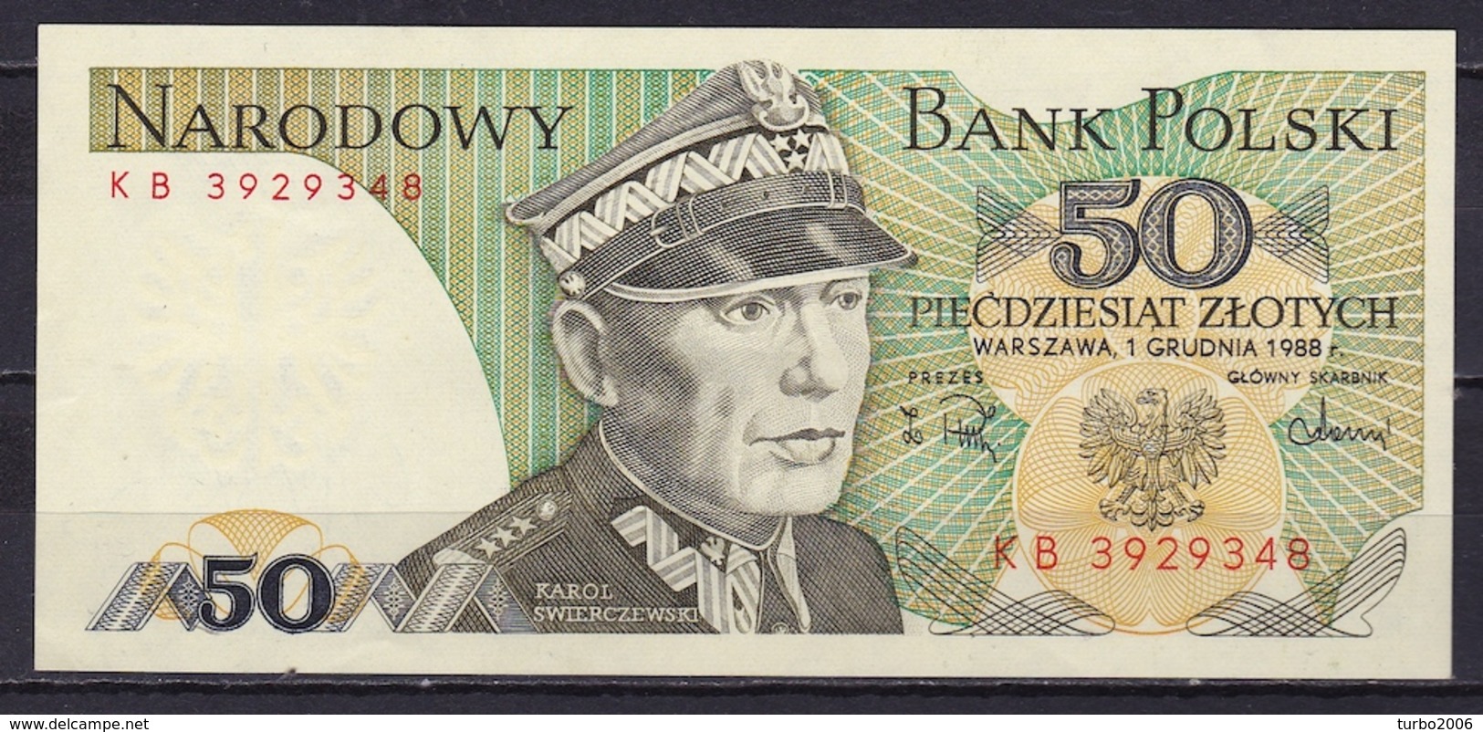 POLEN 1988 50 Zt Note UNC See Scans From Both Sides - Polen