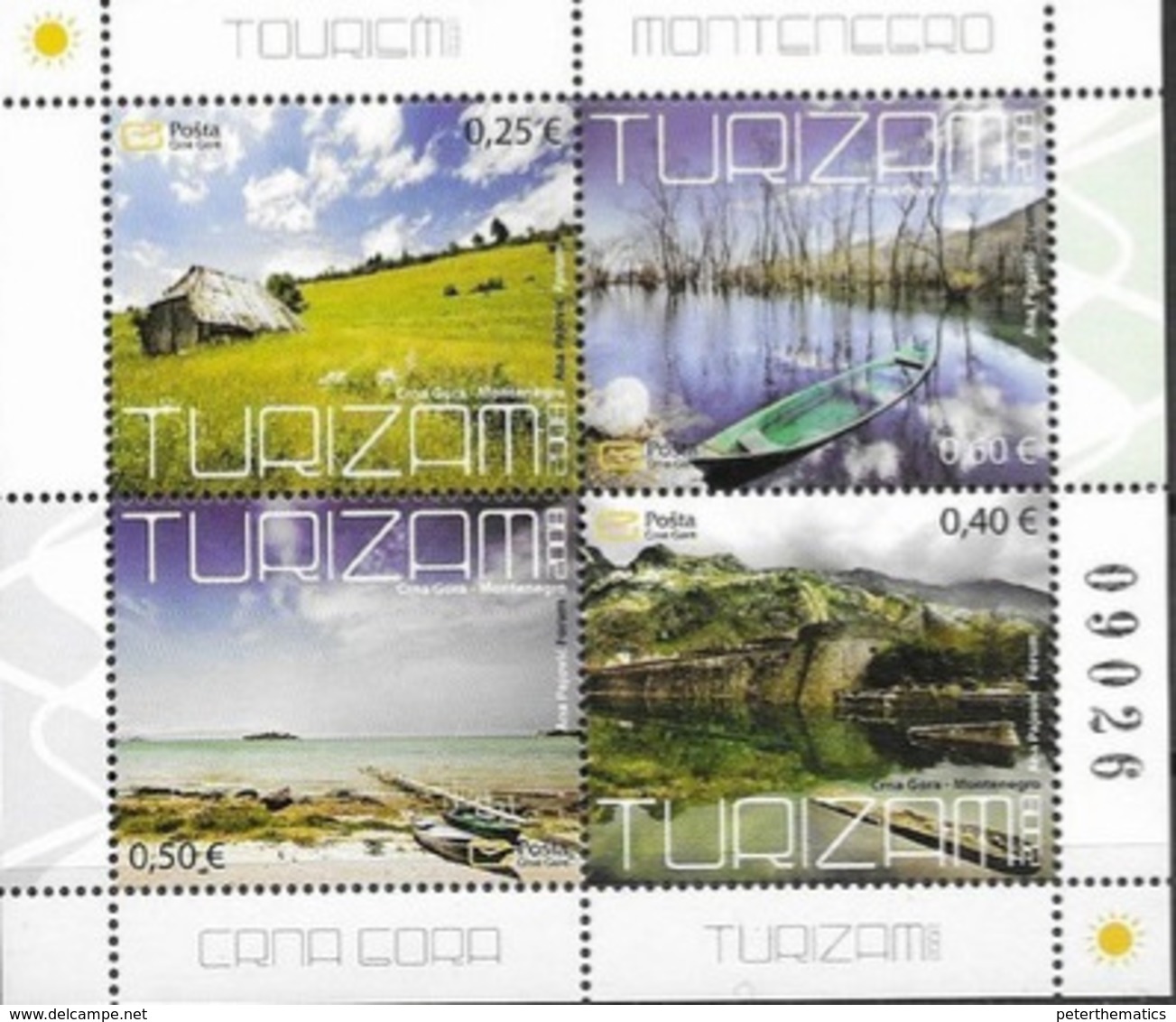 MONTENEGRO, 2008, MNH, TOURISM, BOATS, BEACHES, SHEETLET - Other & Unclassified