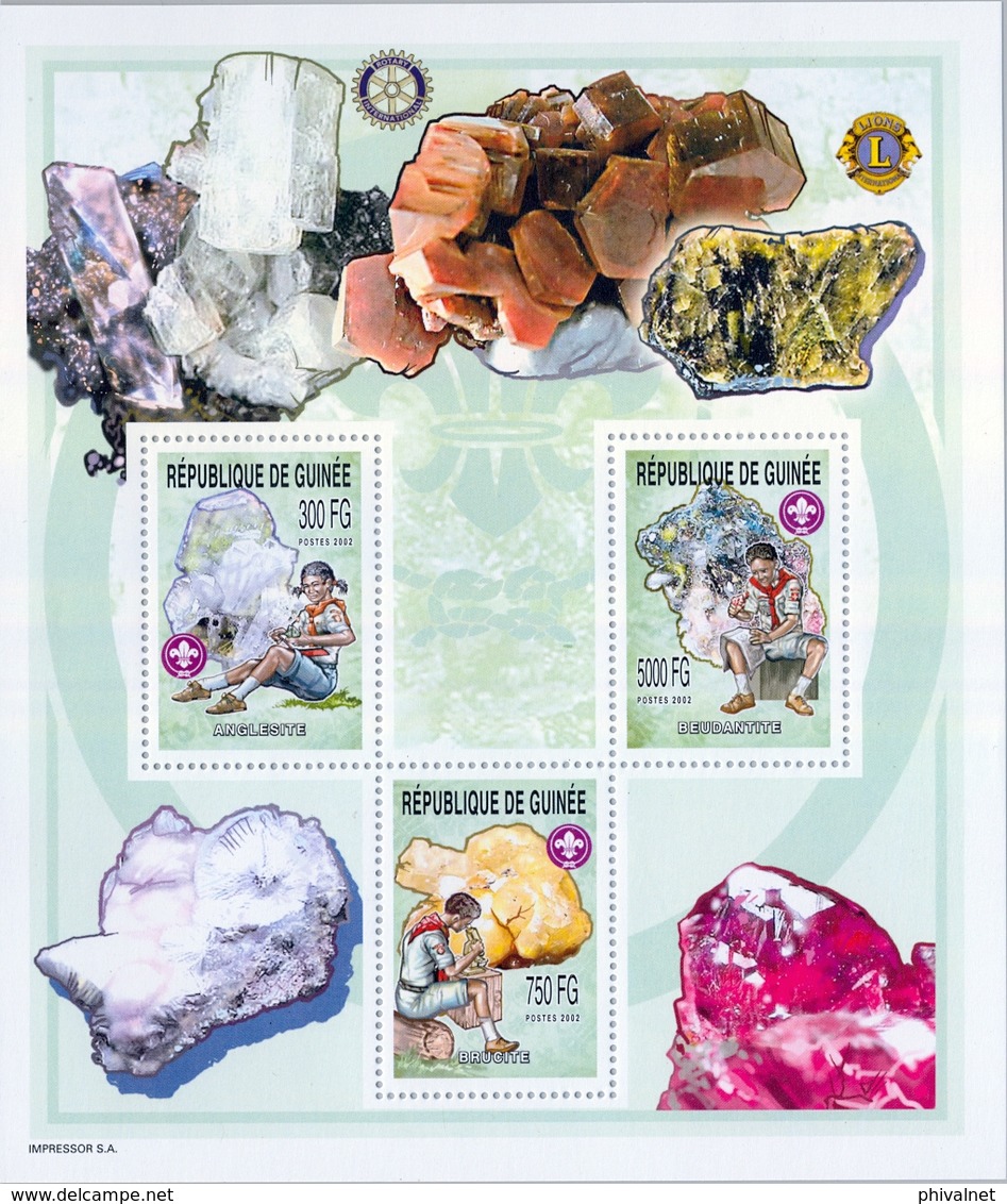 GUINEA REP. , MNH , MINERALES , MINERAUX , MINERALS , GEOLOGIA , MINERIA , GEOLOGY , MINING - Minerales