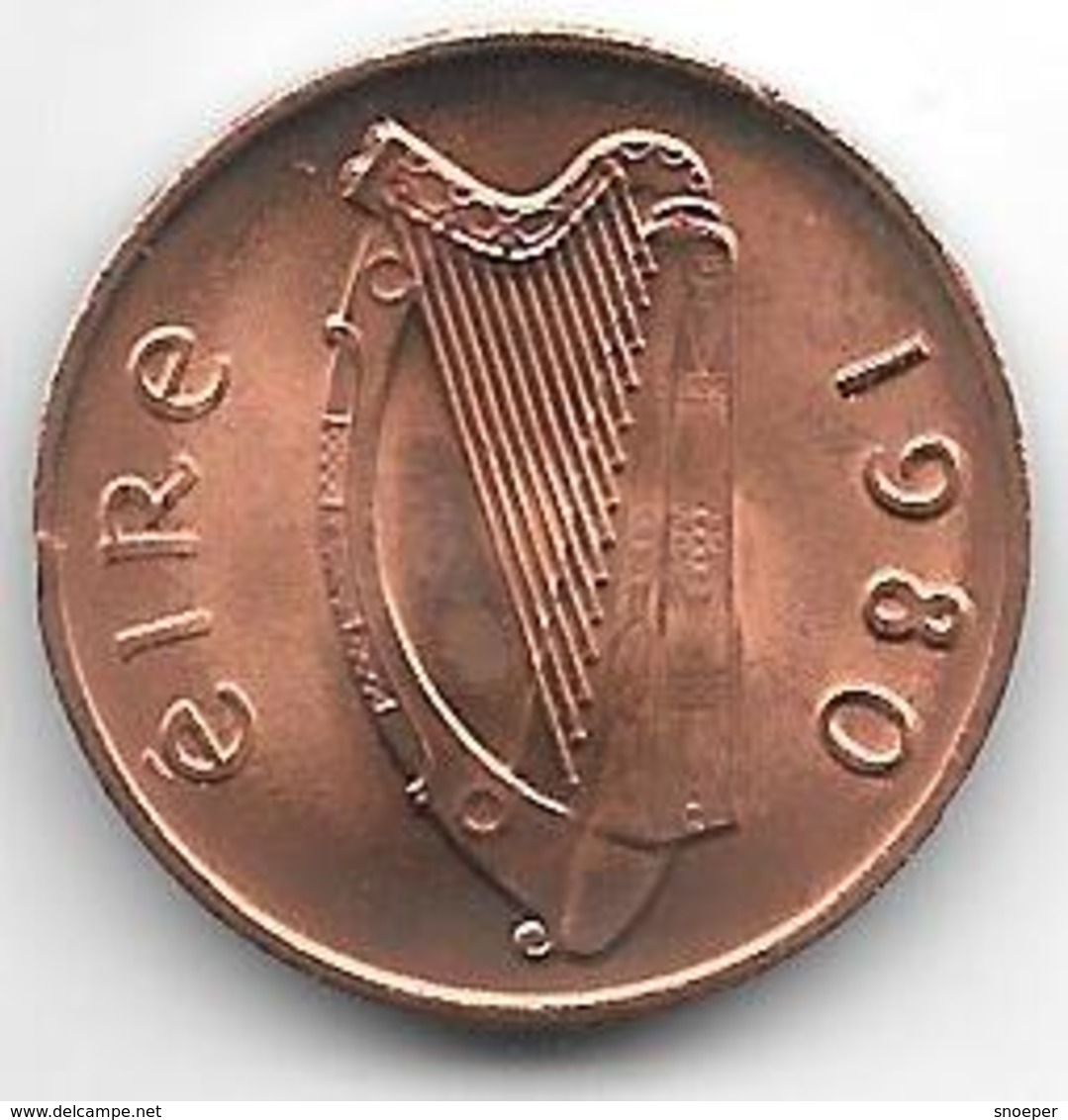 *ireland  1 Penny  1980  Km 20  Bu - Ireland