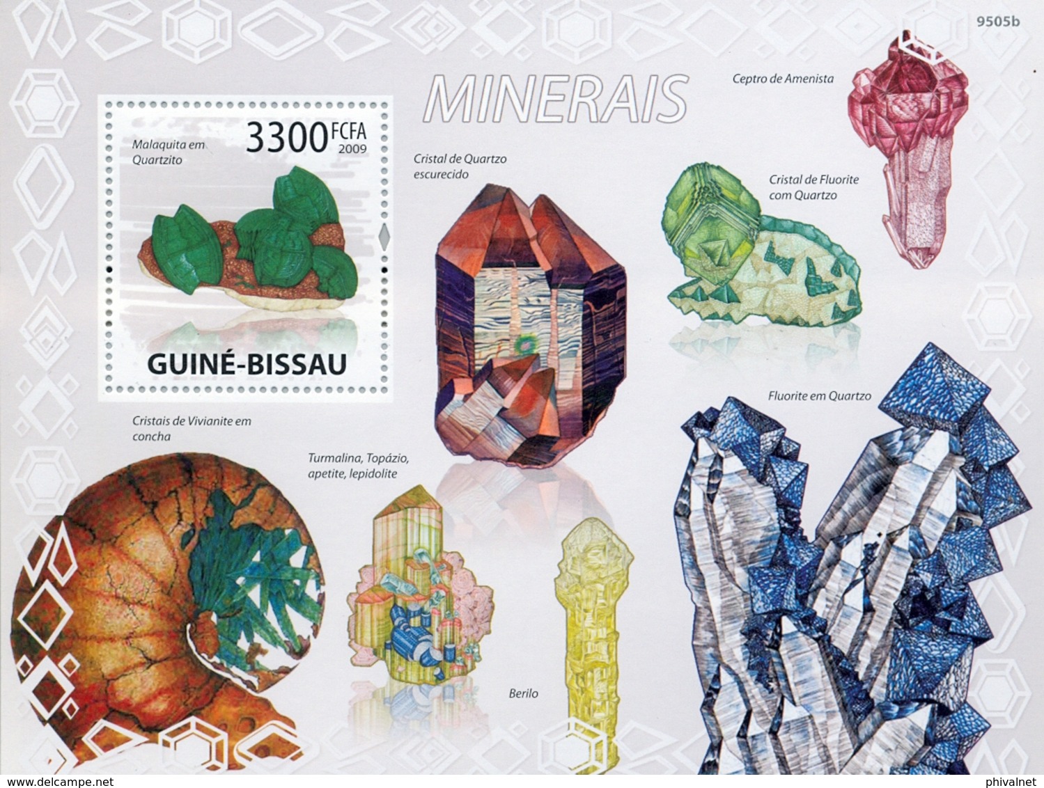 GUINEA BISSAU , MNH , MINERALES , MINERAUX , MINERALS , GEOLOGIA , MINERIA , GEOLOGY , MINING , ROTARY - Minerales