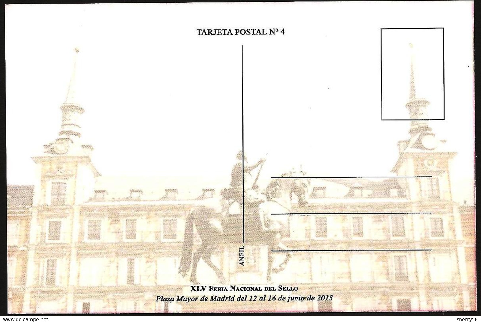 2013-ED. 4802 -EN TARJETA POSTAL FERIA NAC. DEL SELLO ANFIL Nº4-EMLIO ARAGÓN. MILIKI. PAYASO-MATASELLADA - Variedades & Curiosidades