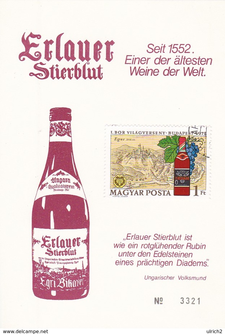 Karte Mi.-Nr. 2792 - Erlauer Stierblut - Nummeriert (45918) - Covers & Documents