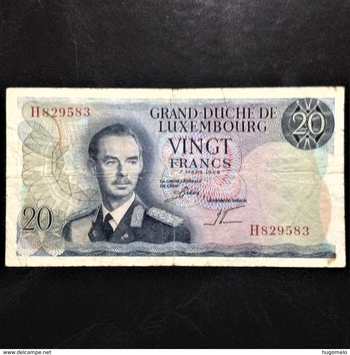 Luxembourg, 20 Francs, 1966 - Luxembourg