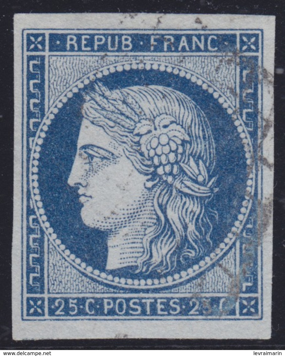 N°4a Bleu Foncé, Très Grandes Marges, TTB. - 1849-1850 Cérès