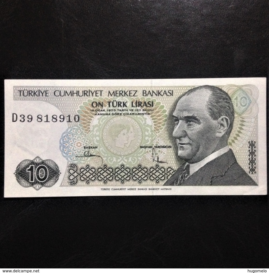 Turkey, 10 Lira, 1970 - Turkije