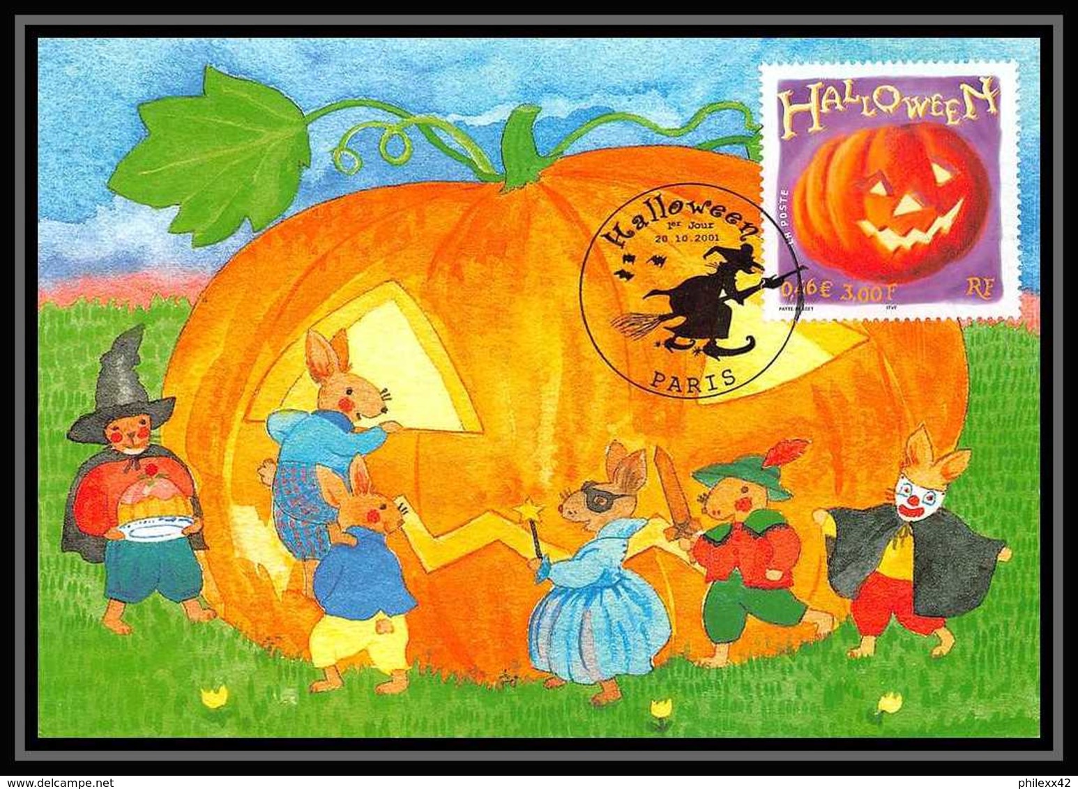 5308/ Carte Maximum (card) France N°3428 Halloween "Citrouille" - 2000-2009