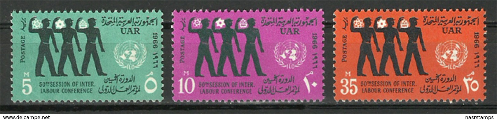 Egypt - 1966 - ( UN - 50th Session Of The ILO. - Workers & UN Emblem ) - MNH (**) - IAO