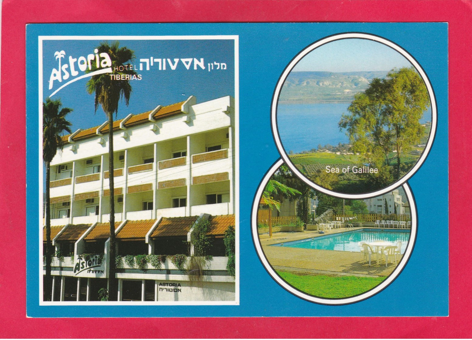 Modern Post Card Of Hotel Astoria,Tiberias, Northern, Israel,D40. - Israel