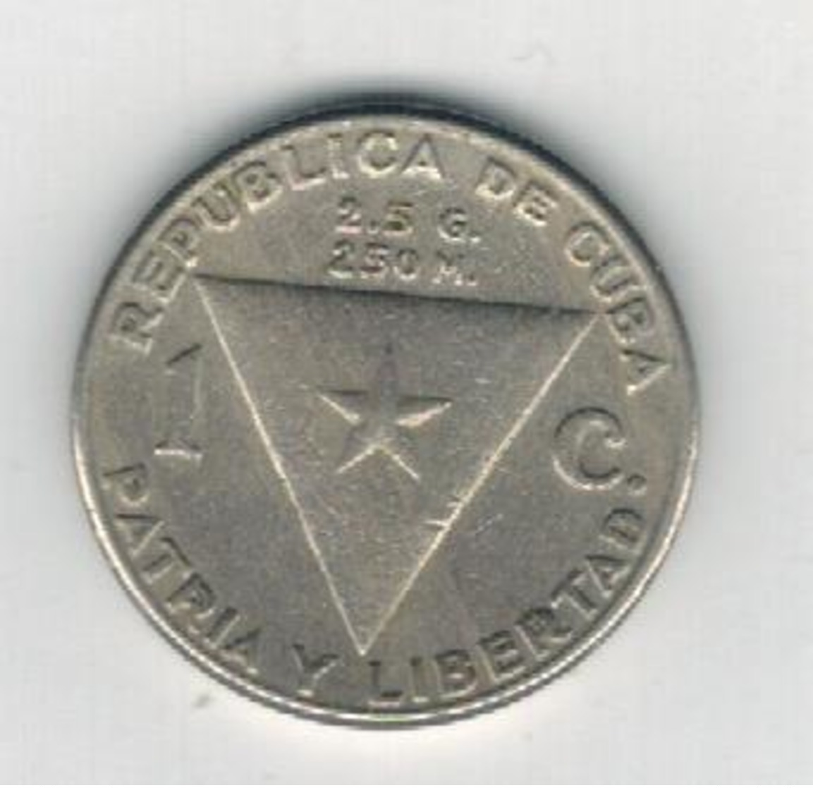 Cuba 1 Centavo 1958. Used, See Scan. - Cuba