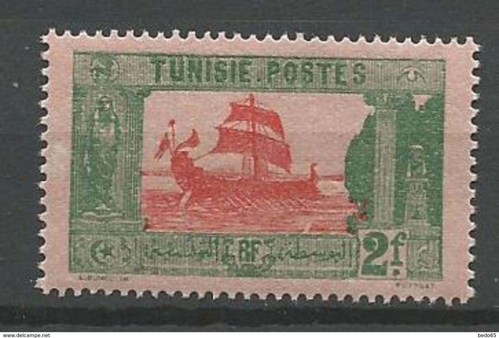 TUNISIE N° 108 NEUF* LEGERE TRACE DE CHARNIERE  / MH - Unused Stamps