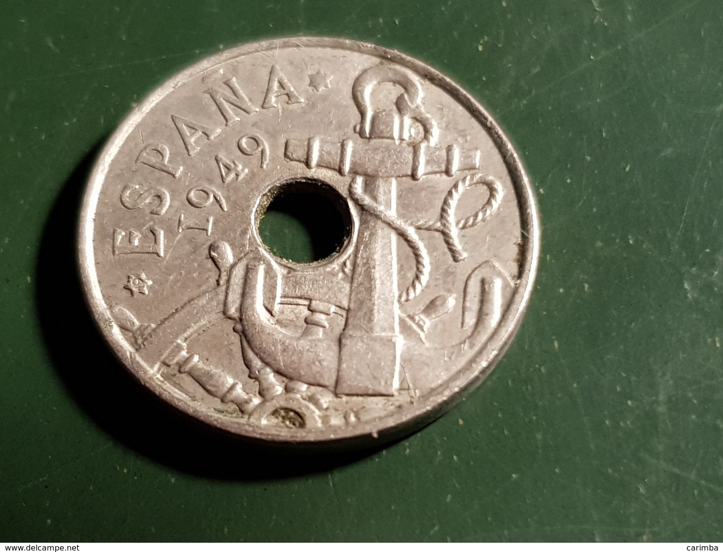 50 Pesetas 1949 - 50 Centesimi