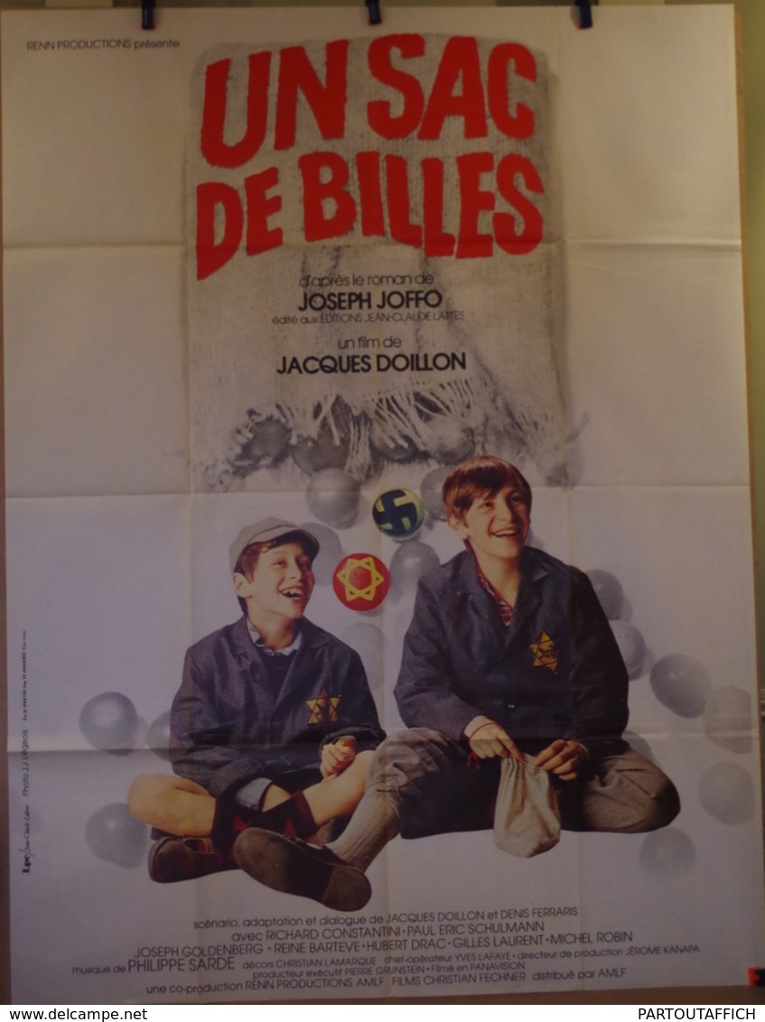 Aff Ciné Orig UN SAC DE BILLES 1975 120X160 Doillon Joffo - Manifesti & Poster