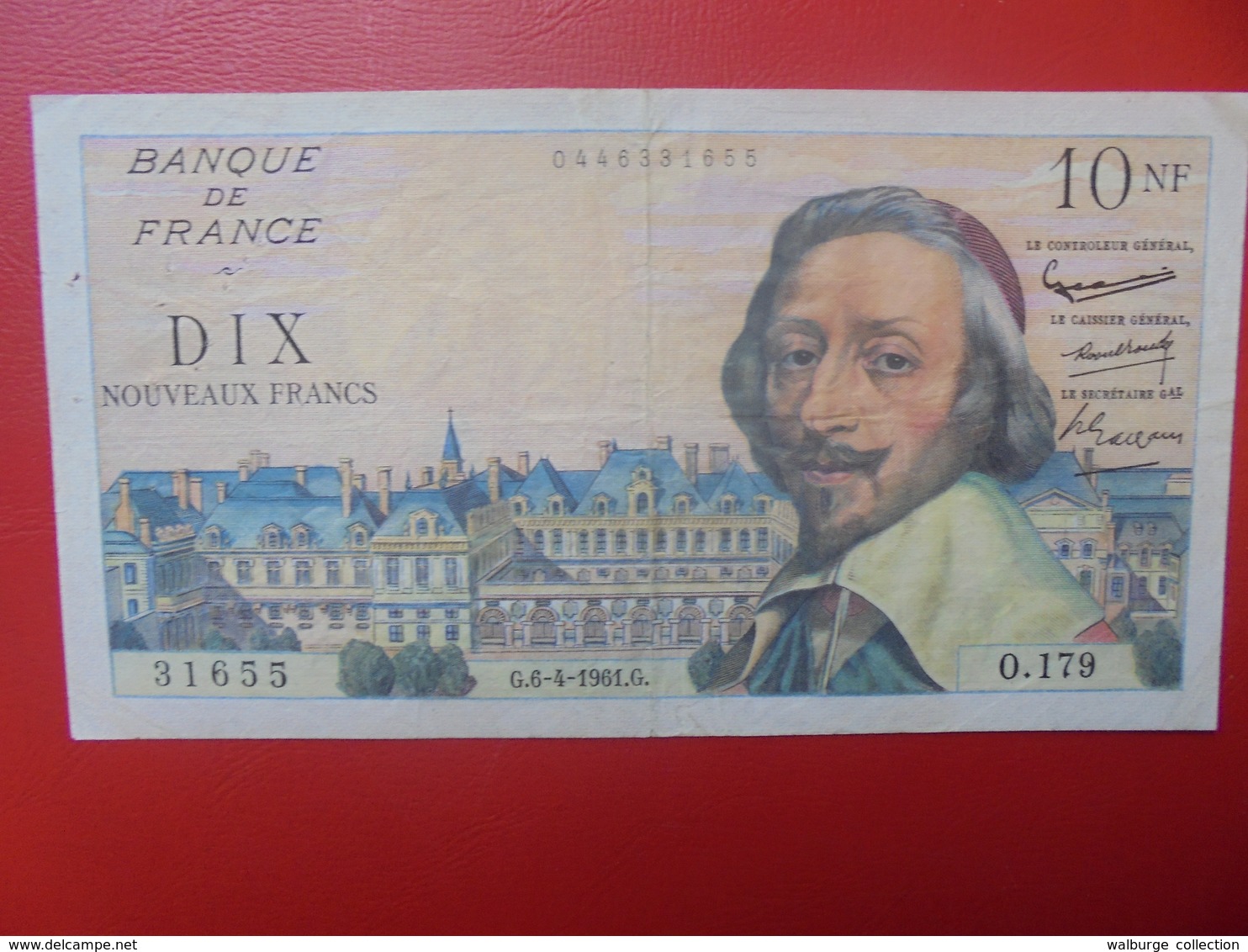 FRANCE 10 FRANCS 1961 CIRCULER (B.10) - 10 NF 1959-1963 ''Richelieu''