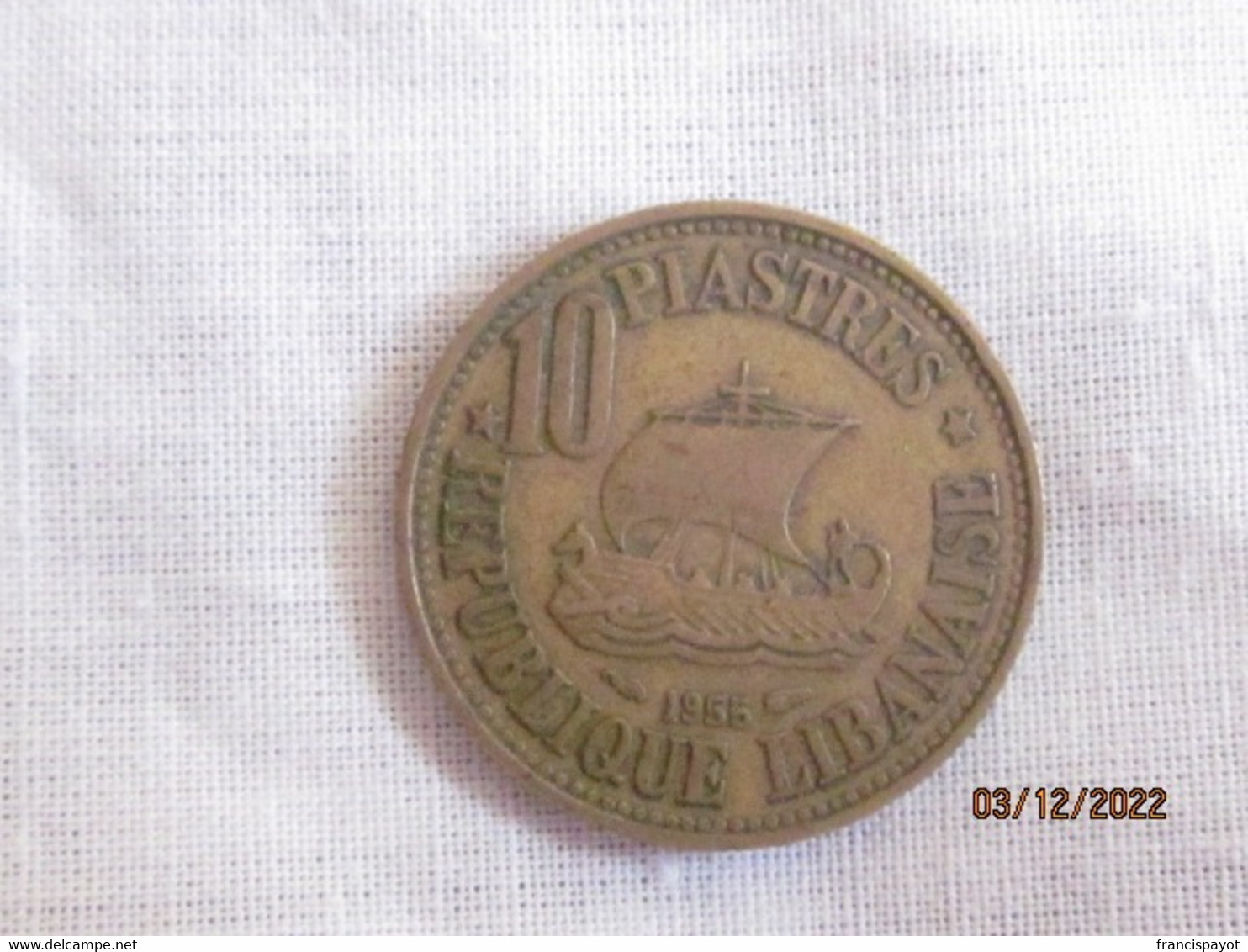 Liban. 10 Piastres 1955 - Libanon