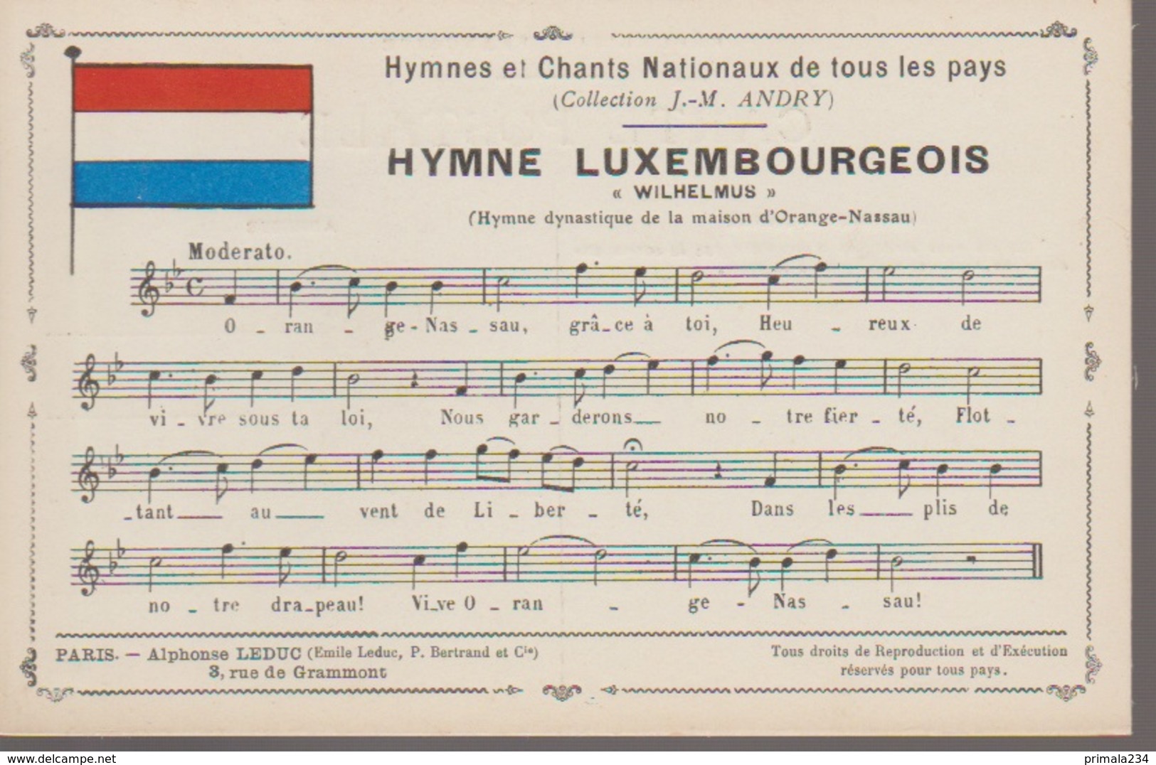 HYMNE LUXEMBOURGEOIS - Eventos