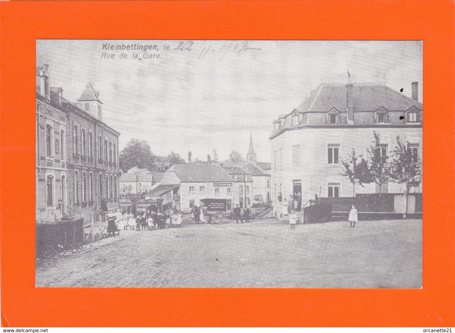 Kleinbettingen - Reproduction !!!  2 Scans - Rue De La Gare - Altri & Non Classificati