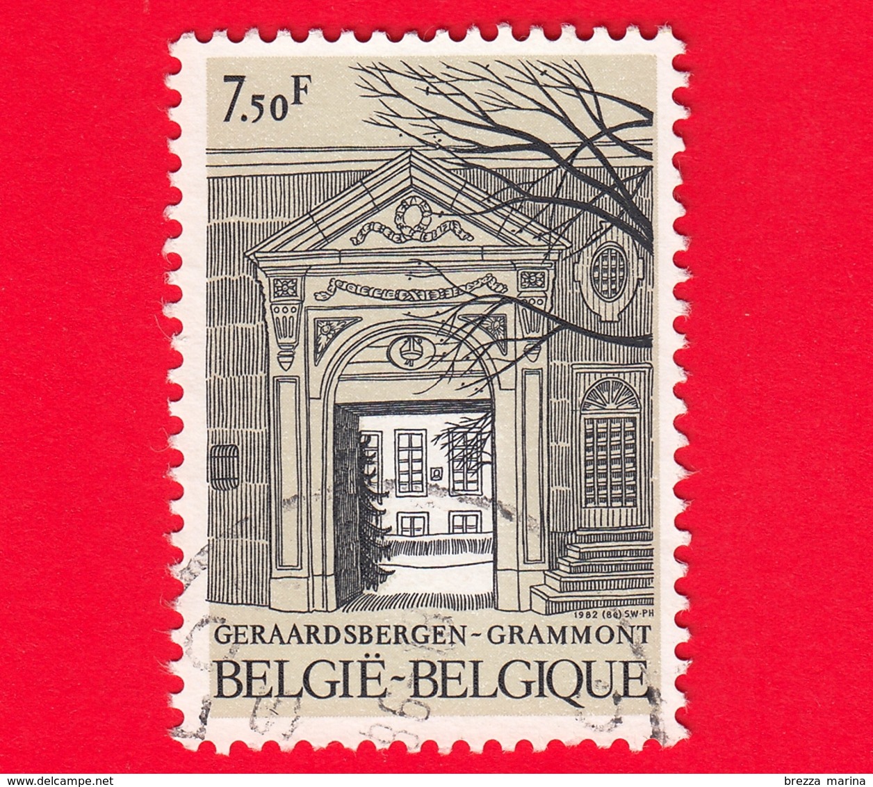 BELGIO - Usato - 1982 - Turismo - Monastero Di Geraardsbergen - 7.50 - Oblitérés