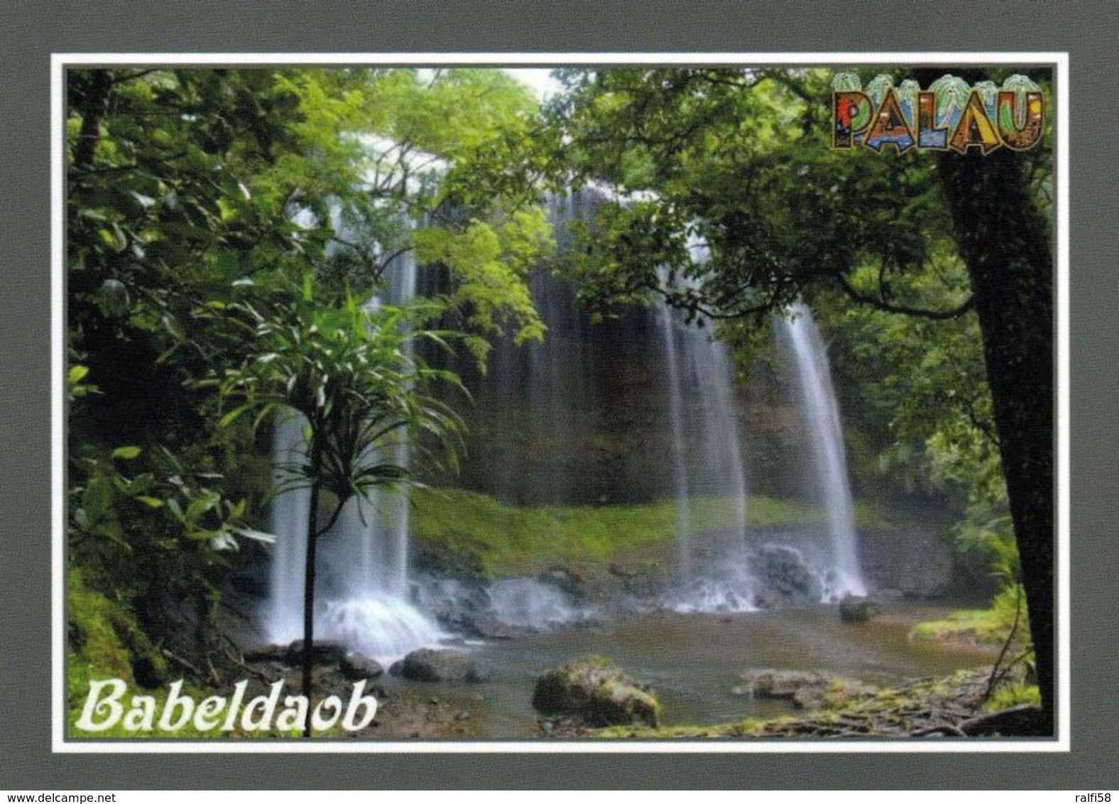 1 AK Palau * Ein Wasserfall Auf Der Insel Babeldaob - Die Größte Insel Des Inselstaates Palau * - Palau