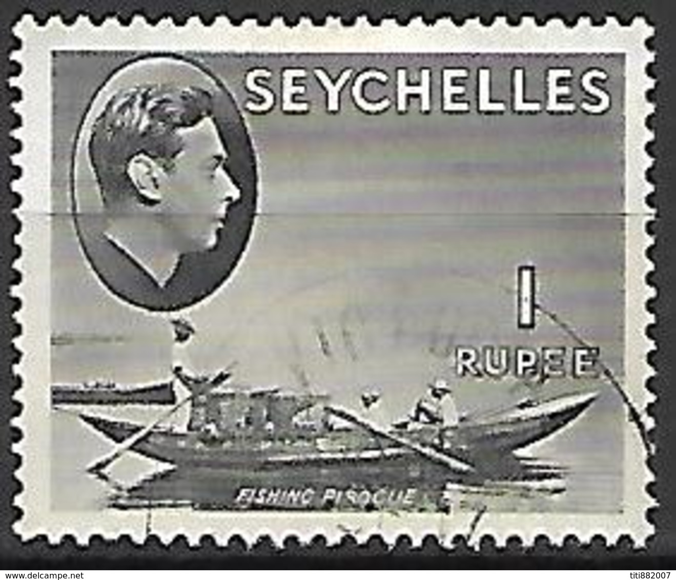 SEYCHELLES    -    1941 .  Roi Georges VI  /  Pirogue - Seychelles (...-1976)