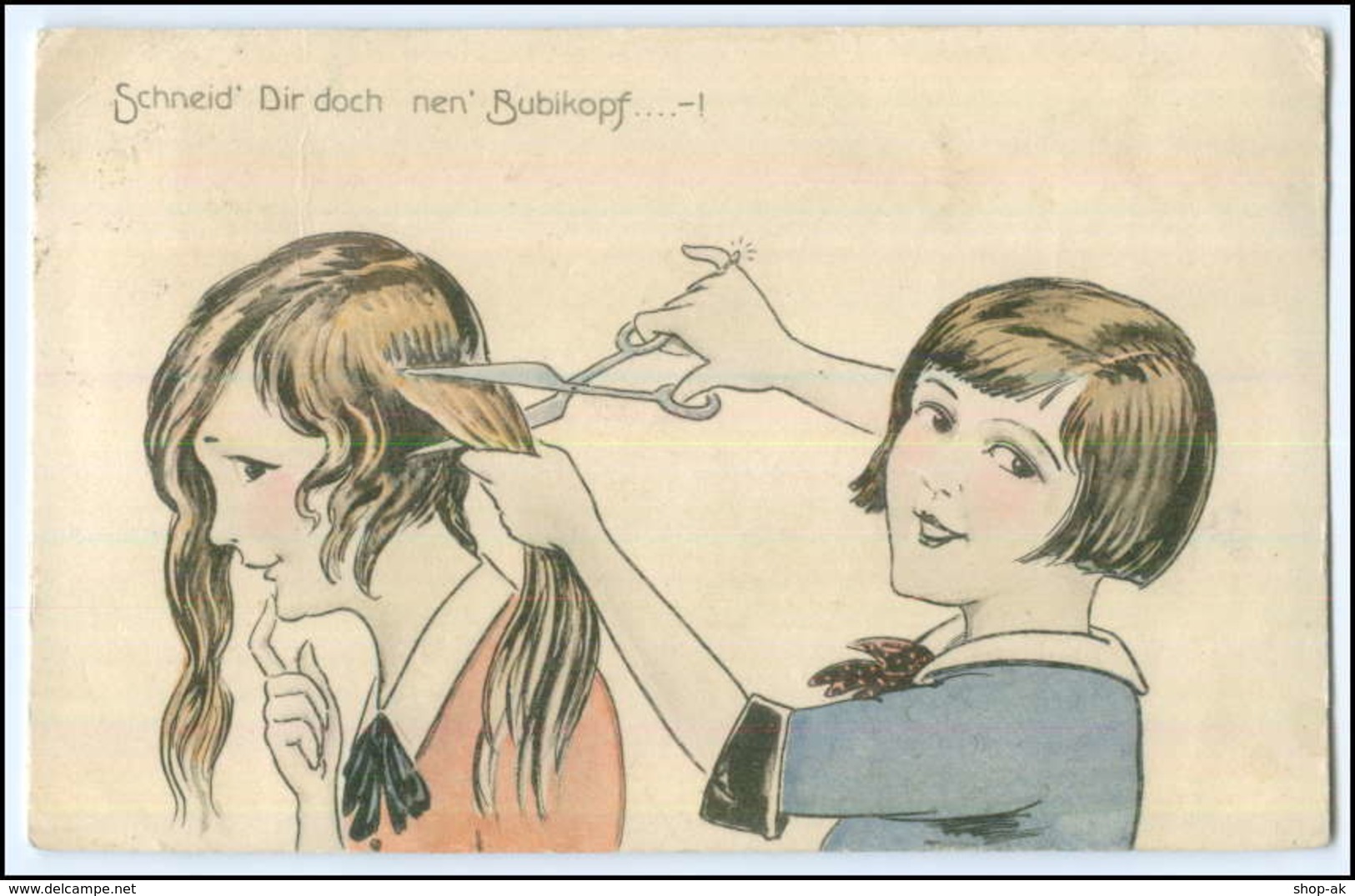 Y1908/ Kinder Schneiden Haare  Friseur AK 1930 - Sonstige & Ohne Zuordnung