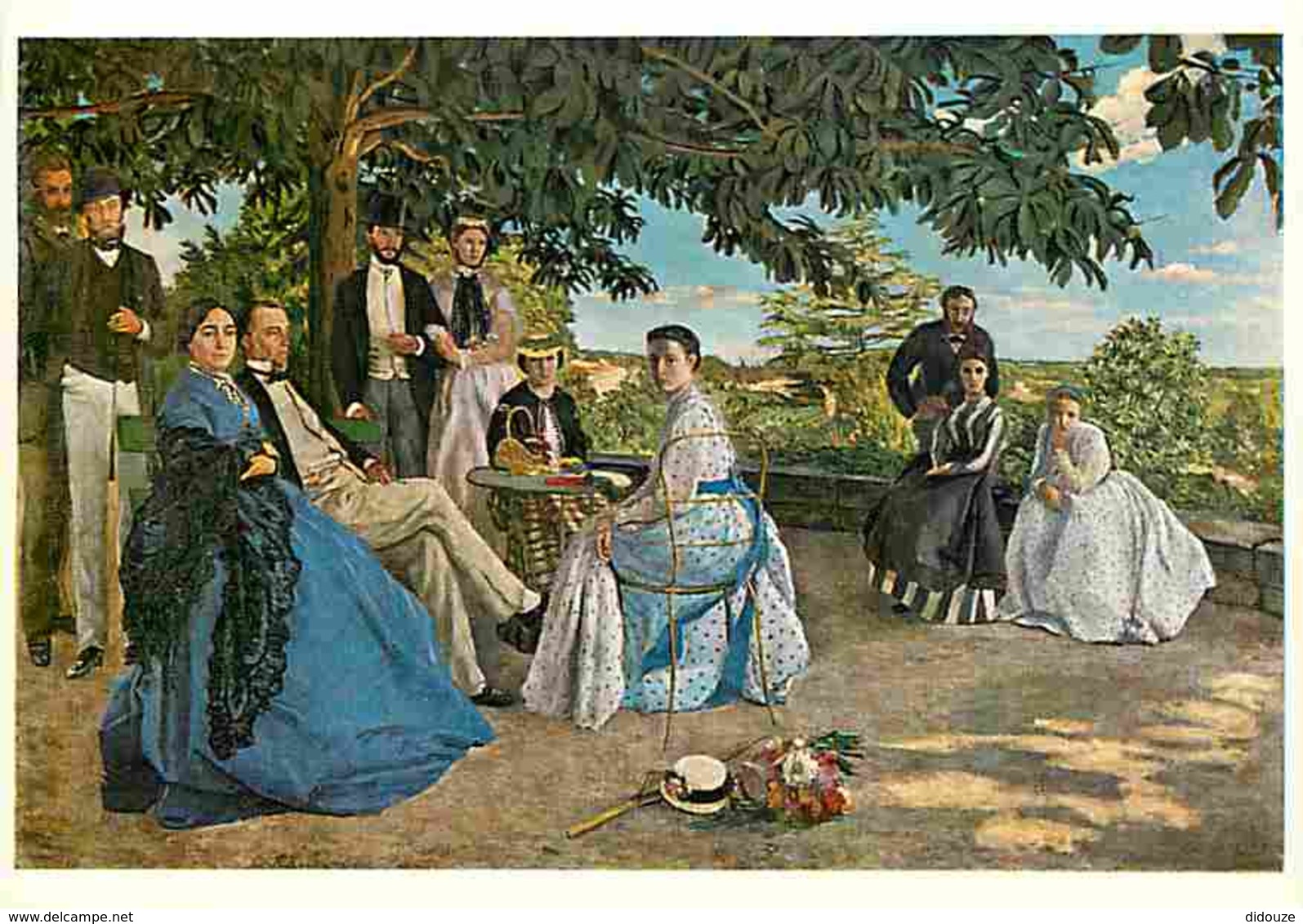 Art - Peinture - Jean Frédéric Bazille - Réunion De Famille - Musée Du Louvre - Carte Neuve - Voir Scans Recto-Verso - Pintura & Cuadros