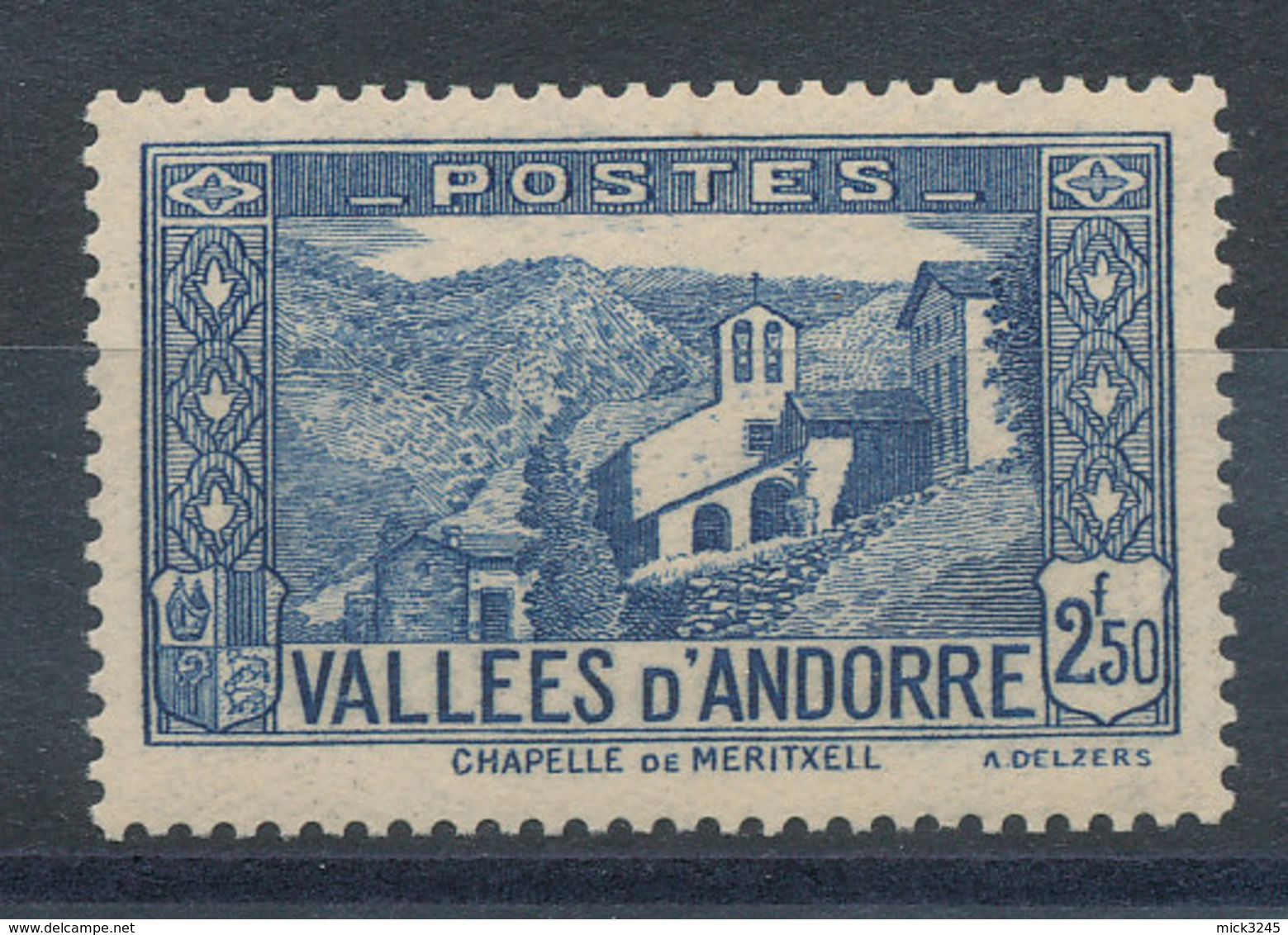 Andorre  N°87* Chapelle De Meritxell Cote 2,50€ - Neufs