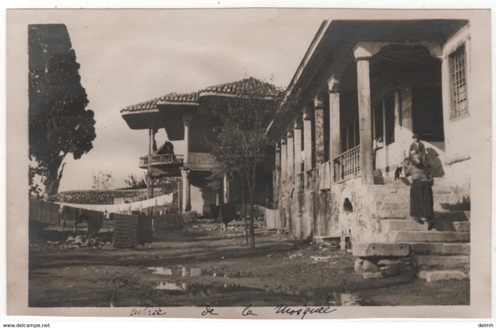 Photo Originale Guerre D'Orient GREECE GRECE SALONIQUE Mosquée Des Derviches Tourneurs - Guerre, Militaire