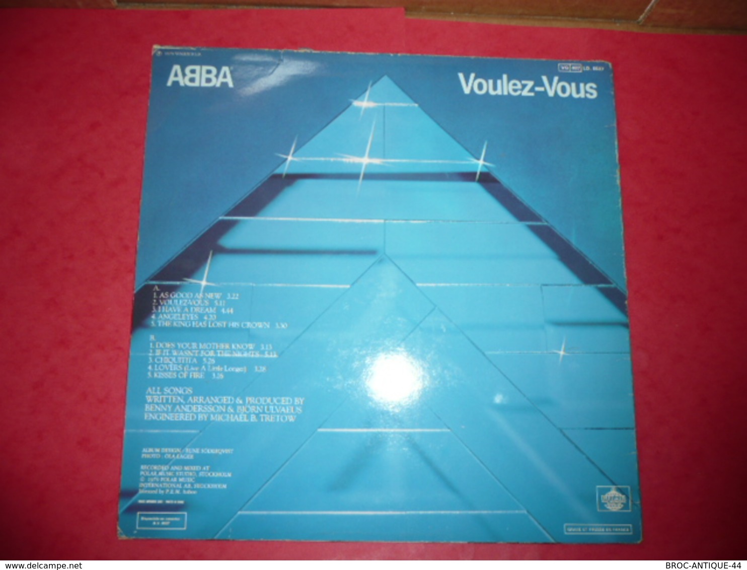 LP33 N°127 - ABBA - VOULEZ-VOUS -  COMPILATION 10 TITRES VINYL ROUGE - Disco, Pop