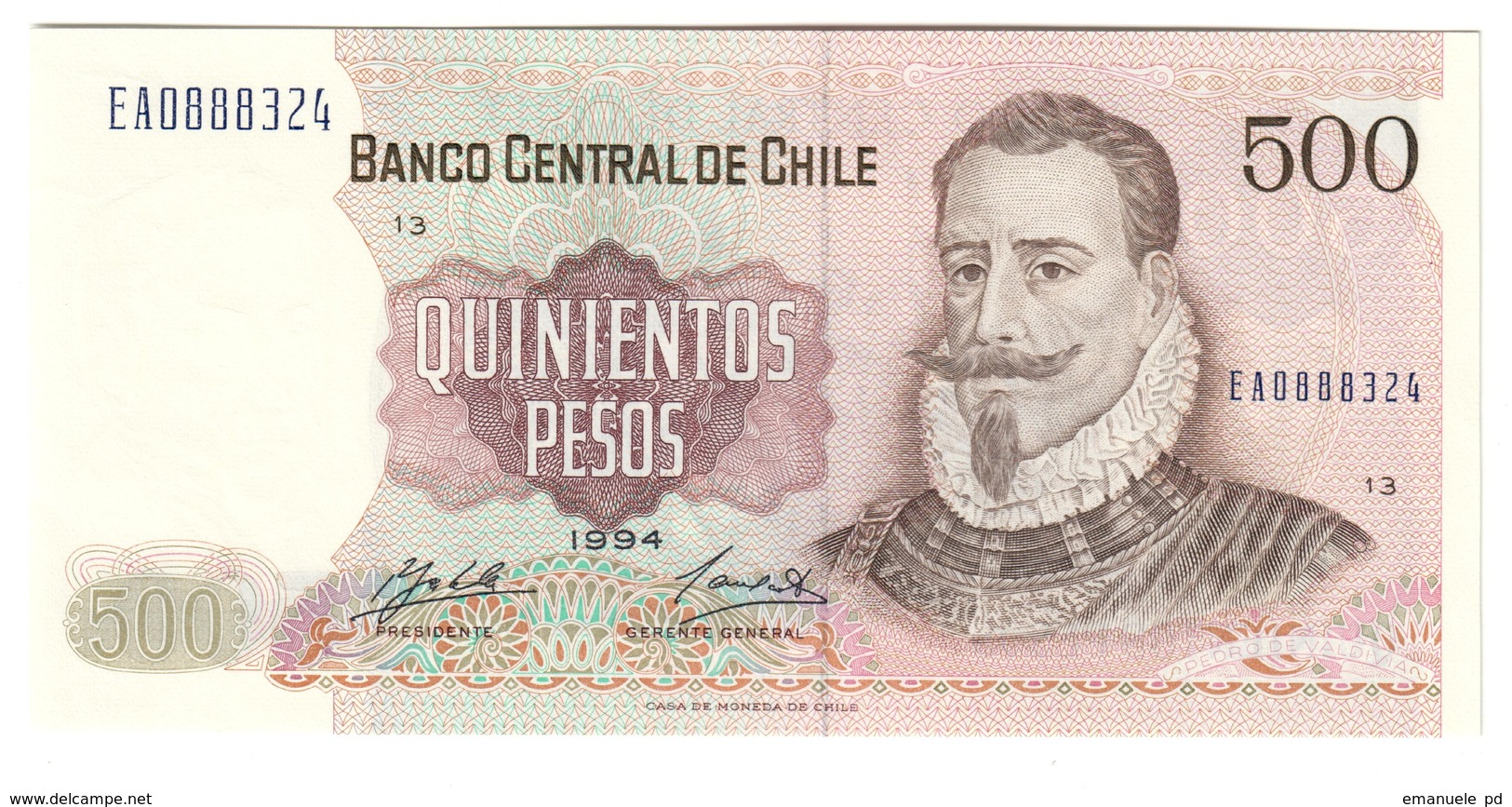 CHILE	500	PESOS	1994	P153	UNC			.CV. - Cile