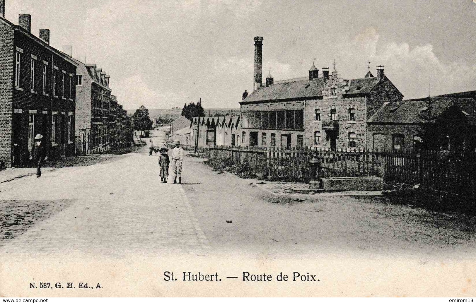 Saint Hubert Route De Poix Fonderie Nestor Martin Très Belle Carte - Saint-Hubert