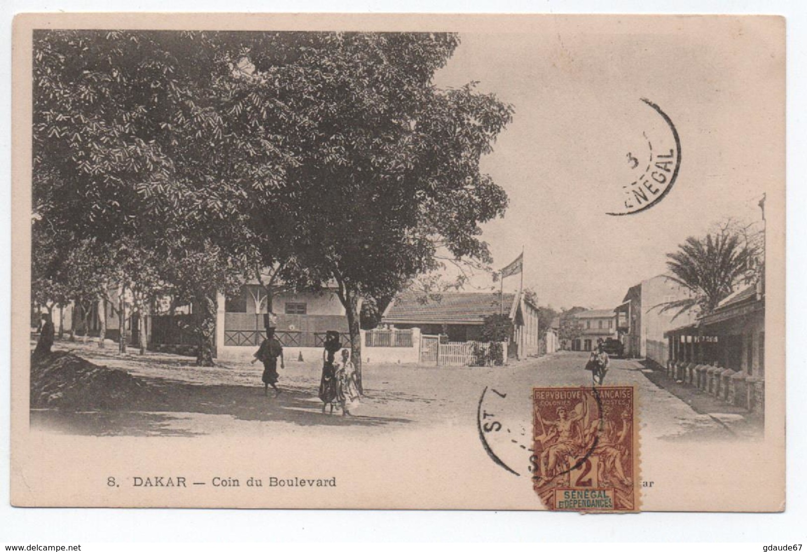 DAKAR (SENEGAL) - COIN DU BOULEVARD - Sénégal