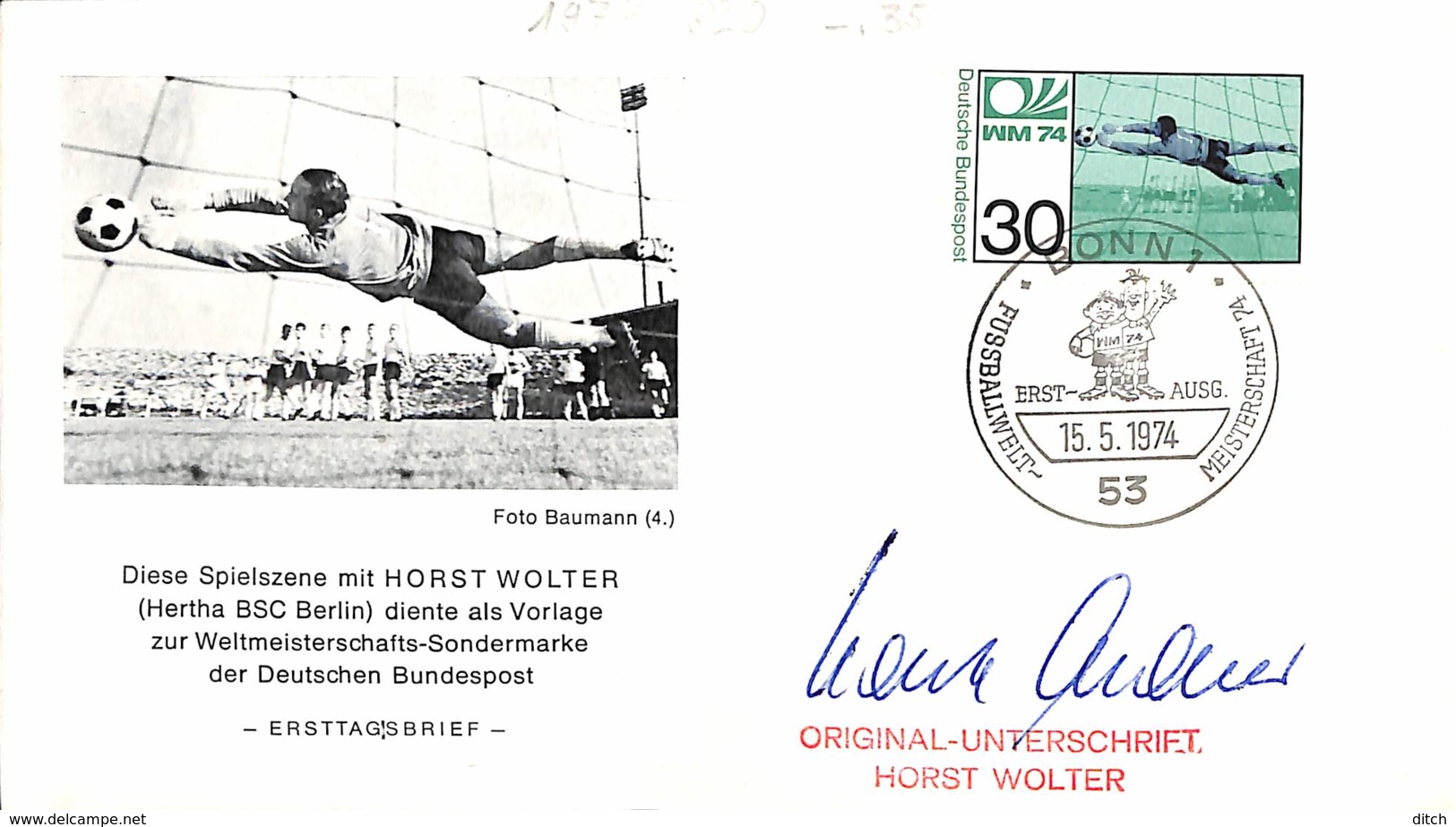 D - [902819]TB//-Allemagne 1974 - BONN1, Football, Sports - Altri & Non Classificati