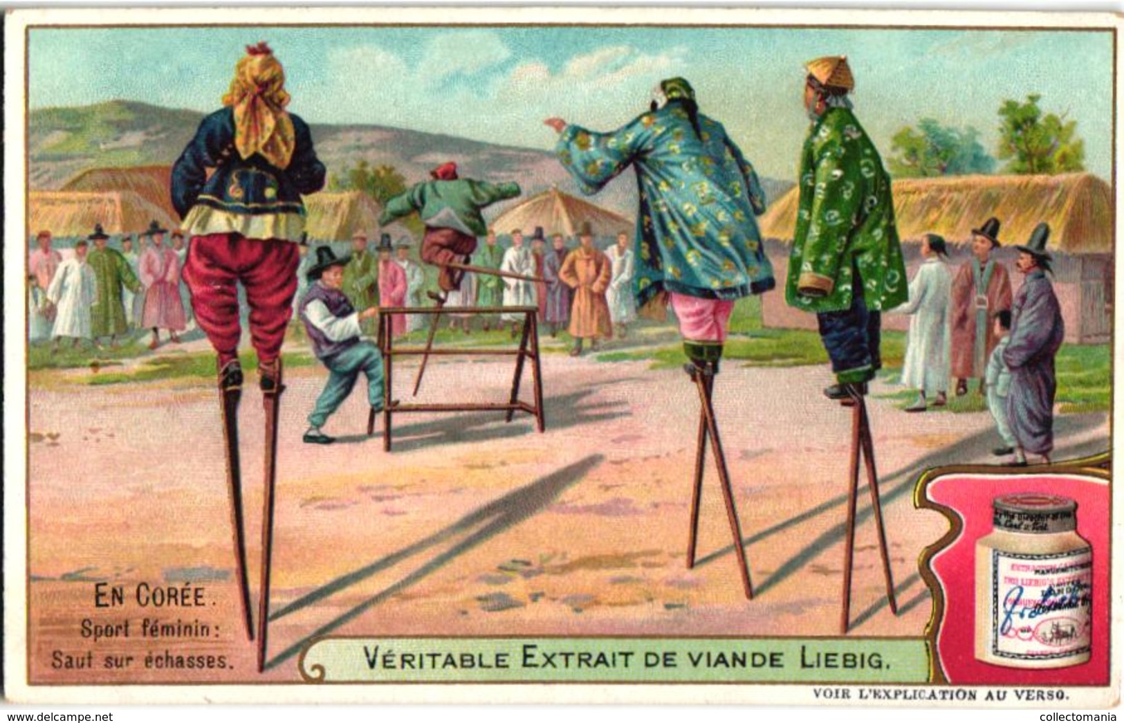 0766 Liebig 6 Cards In Corea En Corée Récolte Du Riz Sport Echasses Rue De Séoul Diseur De Bonne Aventure C1904 - Liebig