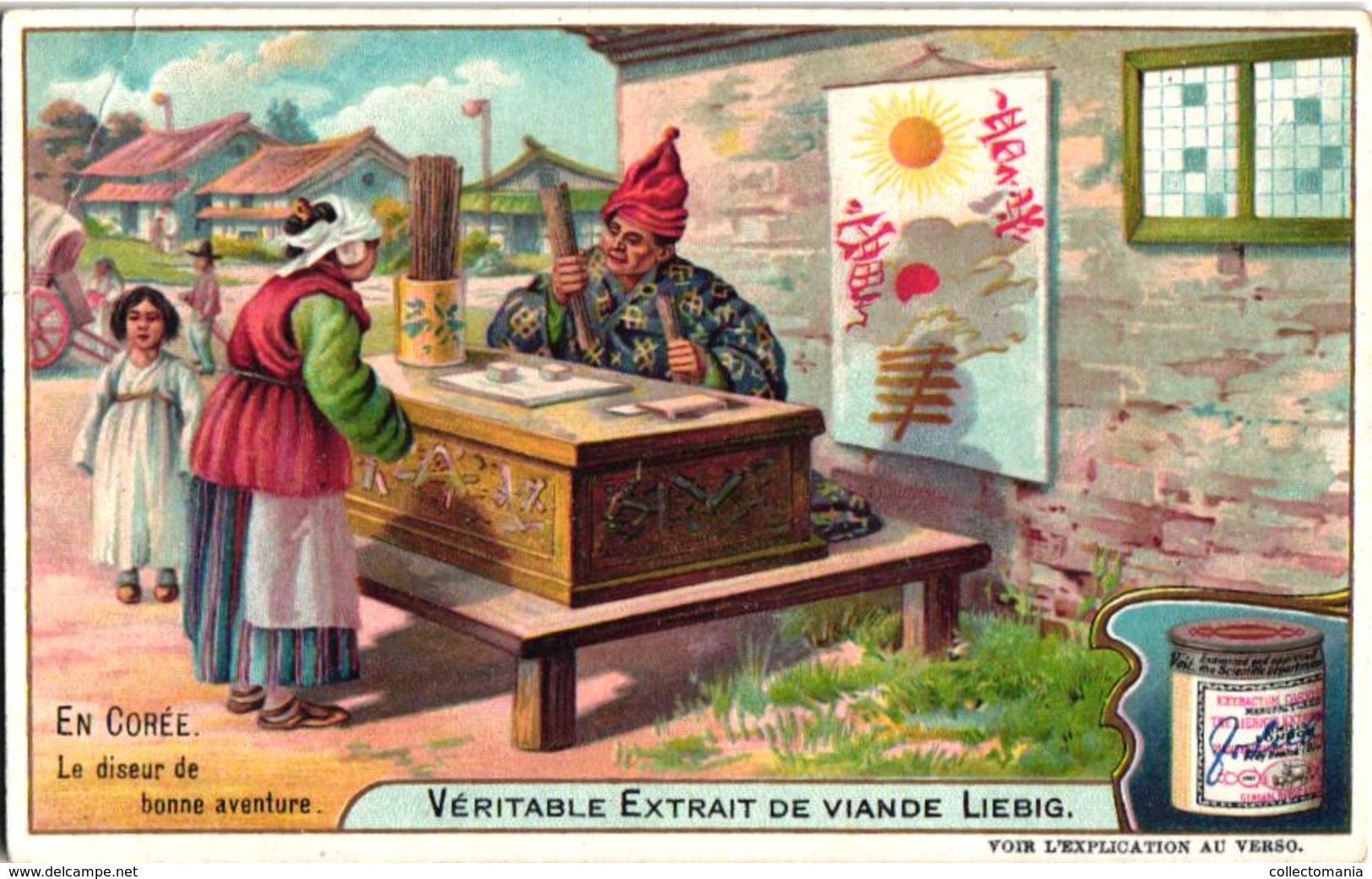 0766 Liebig 6 Cards In Corea En Corée Récolte Du Riz Sport Echasses Rue De Séoul Diseur De Bonne Aventure C1904 - Liebig