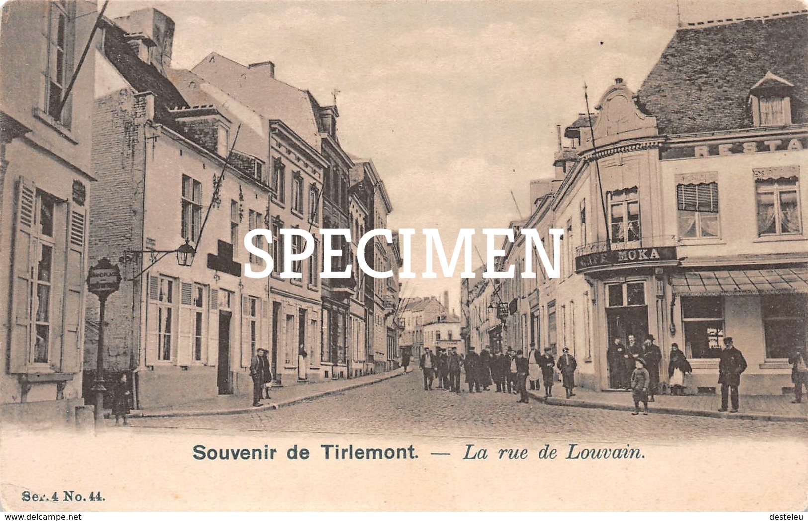 La Rue De Louvain -  Souvenir De Tirlemont - Tienen - Tienen