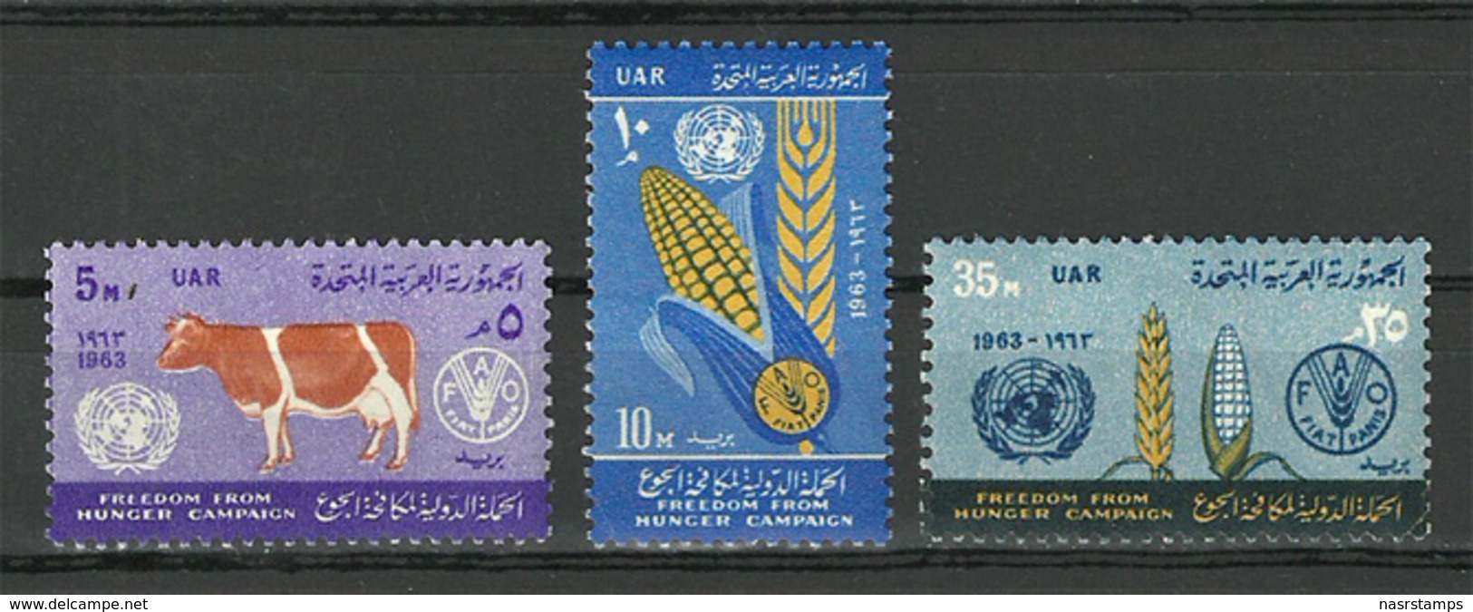 Egypt - 1963 - ( UN - FAO “Freedom From Hunger” Campaign ) - MNH (**) - Against Starve