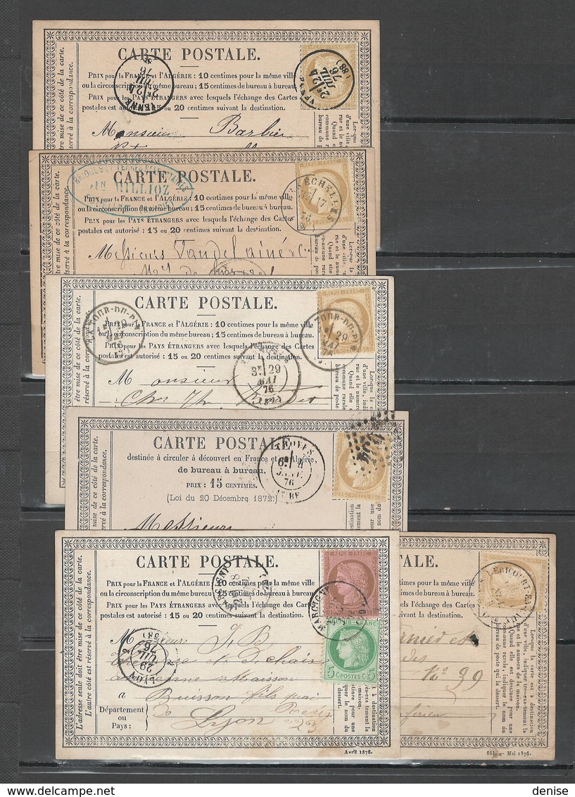 France - Lot De 13 Cartes Postales  Précurseurs - - 1849-1876: Classic Period