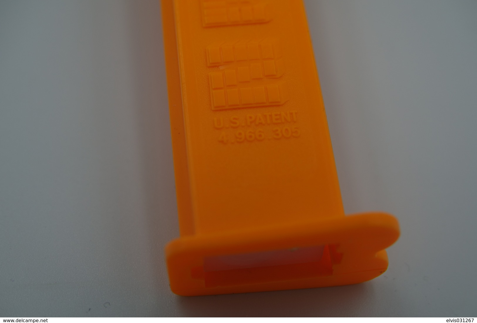 Vintage PEZ DISPENSER : POLLY PUMPKIN TYPE C RARE GLOW IN THE DARK - Halloween - 1980 - Us Patent  L=11cm - Figuren