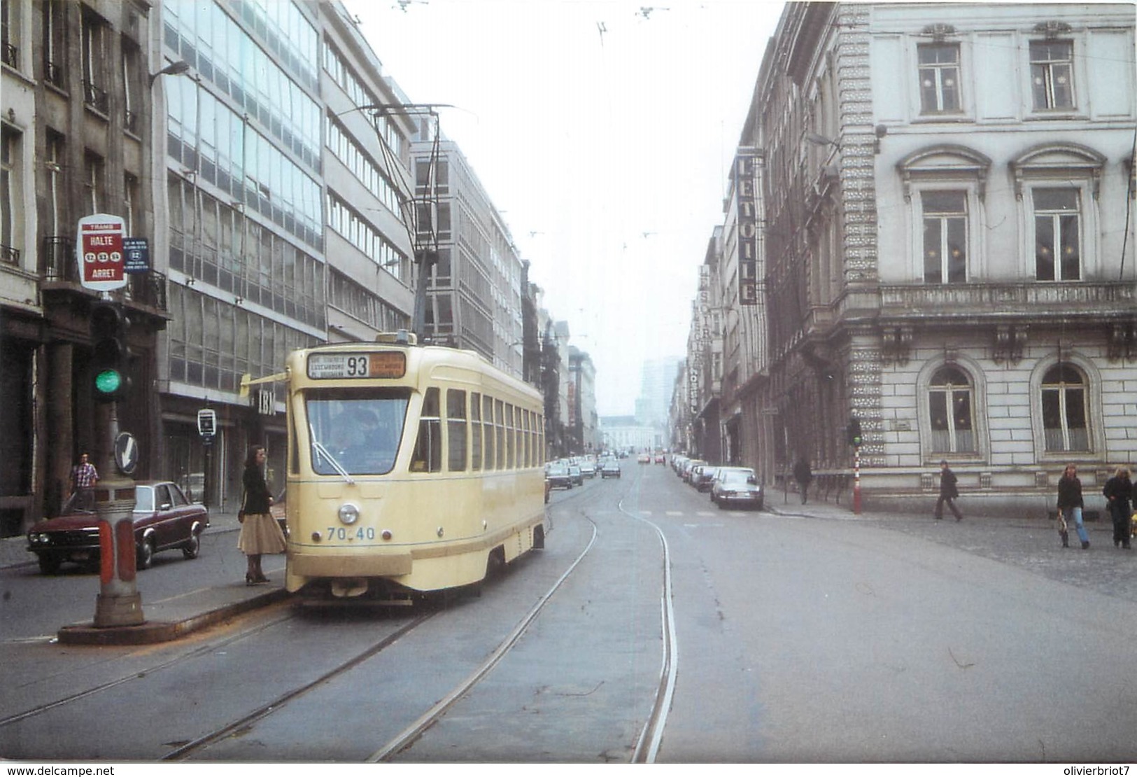 Belgique - Bruxelles - Photo - Format  Carte-Postale - Tram N° 93 - Nahverkehr, Oberirdisch