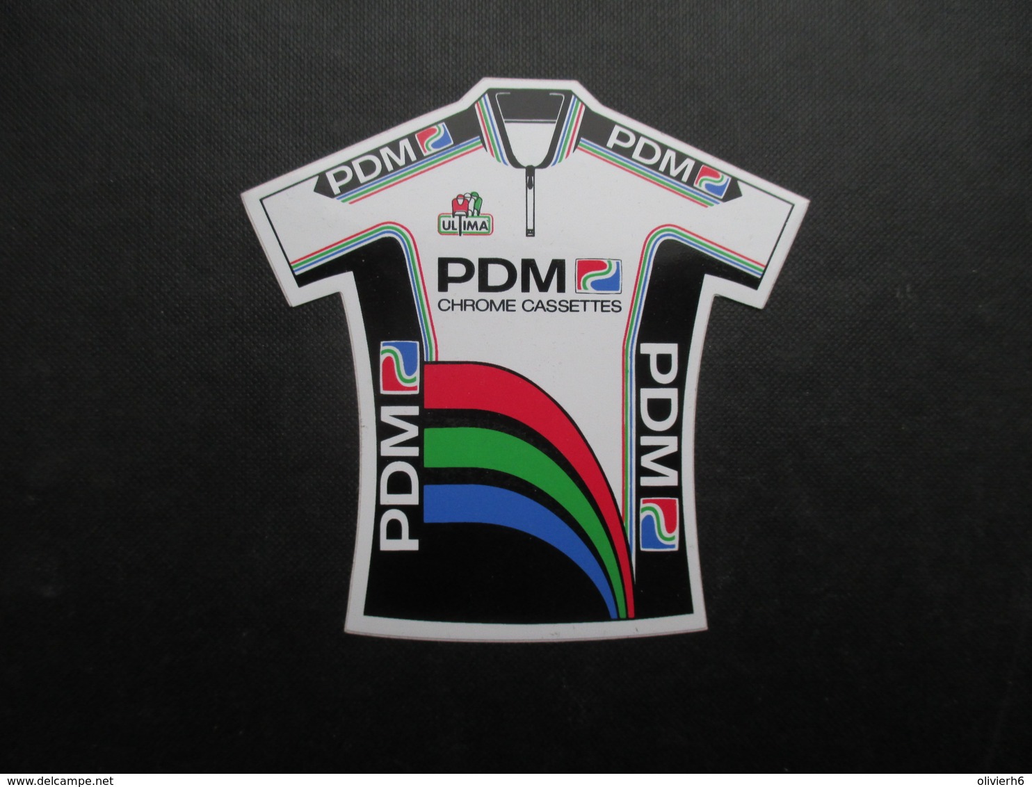 AUTOCOLLANT CYCLISME (M1911) PDM Chrome Cassettes (2 Vues) Maillot Cycliste - Autres & Non Classés