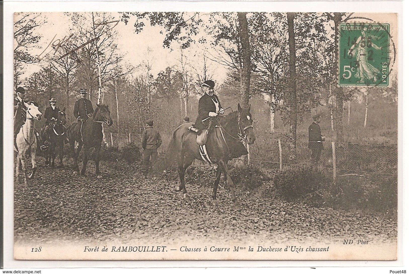 78 - RAMBOUILLET - Chasse à Courre,Le Vennerie:  Mme La Duchesse D'Uzès Chassant - Rambouillet