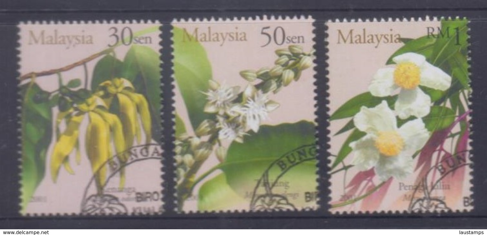 Malaysia 2001 Malaysian Flowers CTO - Malaysia (1964-...)