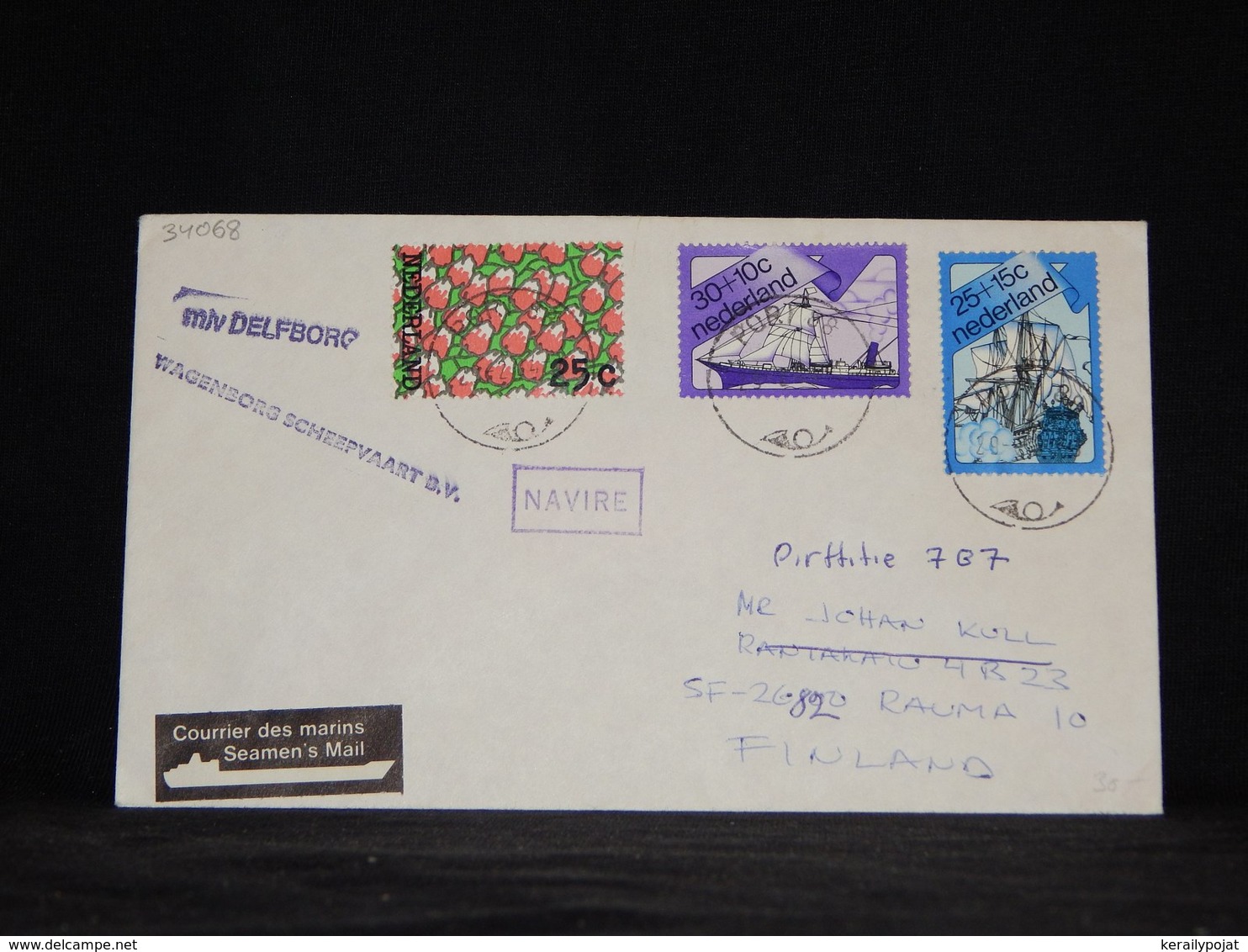 Netherlands 1984 Pori M/v Delfborg Navire Cover__(L-34068) - Covers & Documents