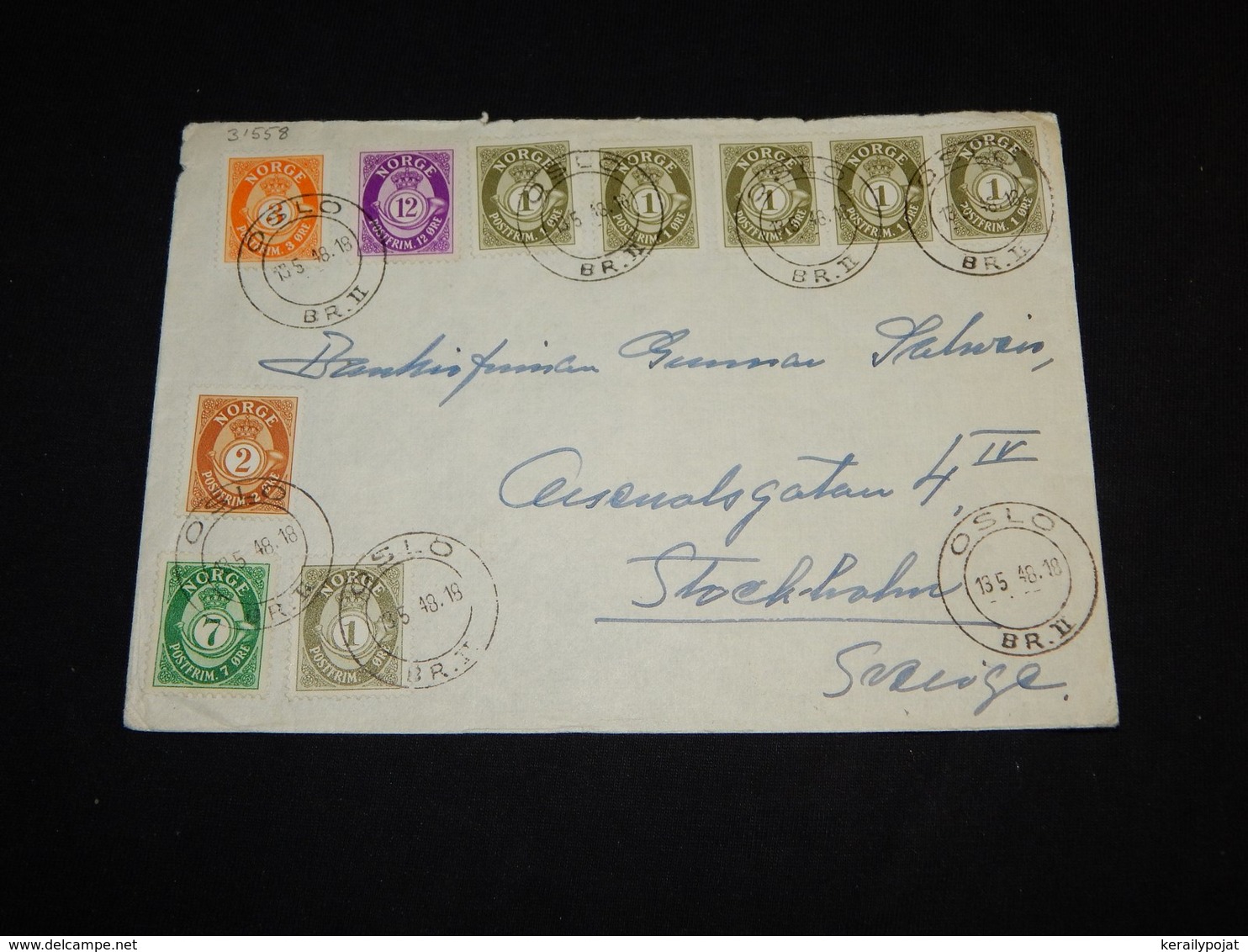 Norway 1948 Oslo Cover To Sweden__(L-31558) - Lettres & Documents