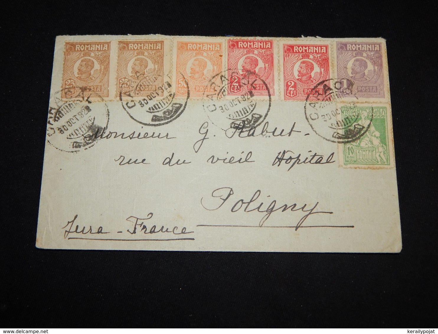 Romania 1923 Caracal Cover To France__(L-31366) - Lettres & Documents