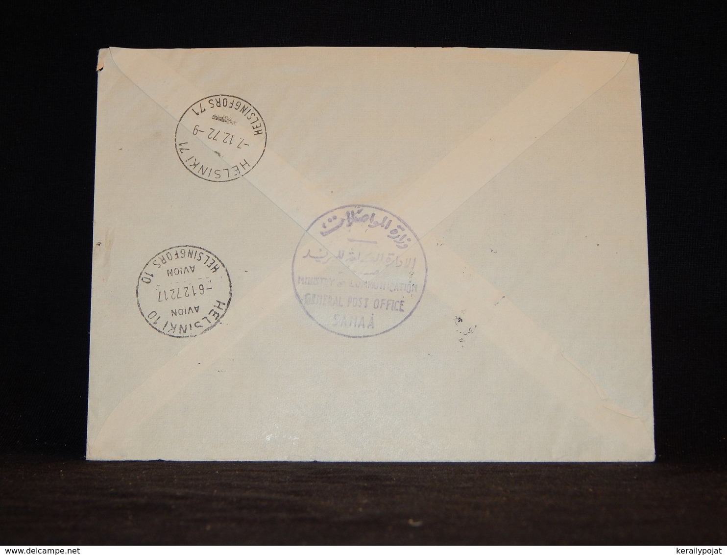 Yemen (Arab) 1972 Sanaa Registered Cover To Finland__(L-33034) - Jemen