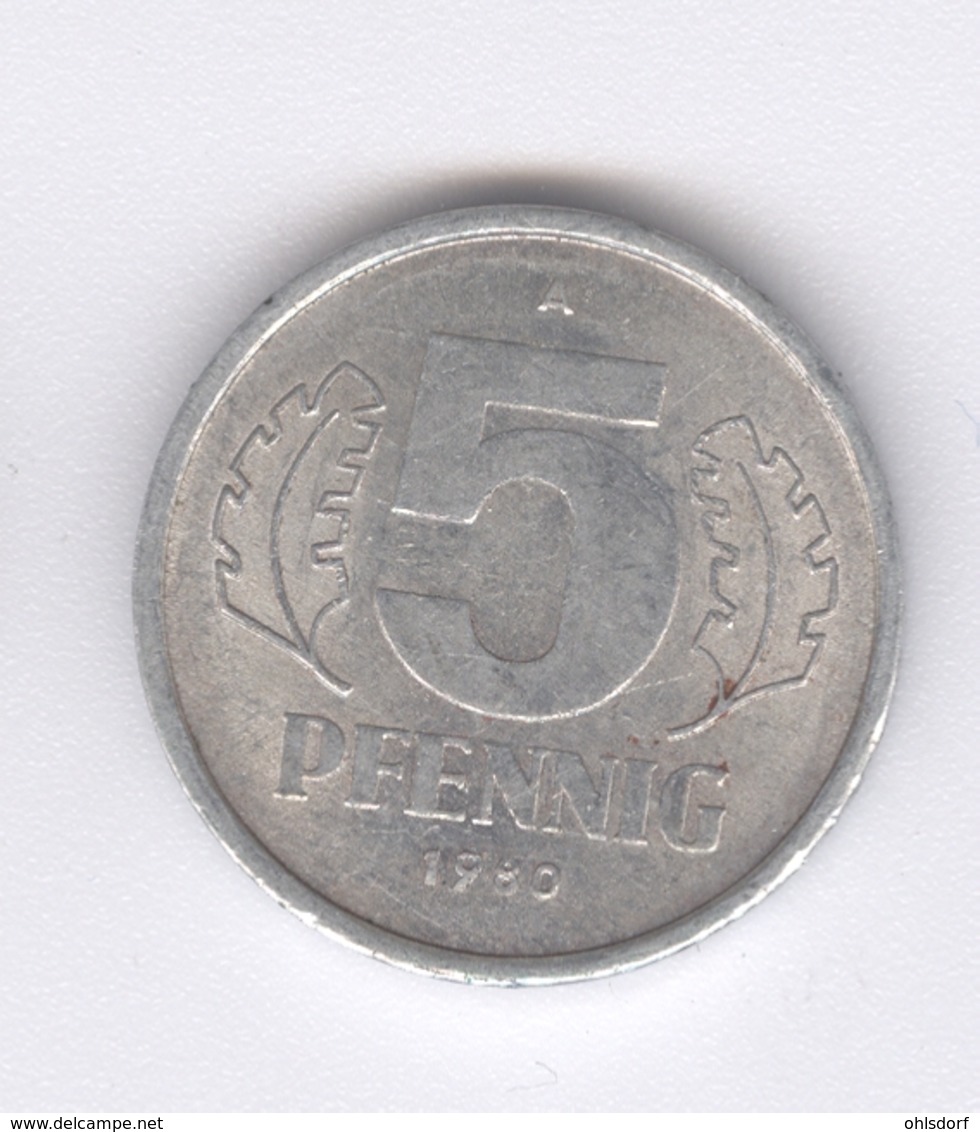 DDR 1980: 5 Pfennig, KM 9 - 5 Pfennig